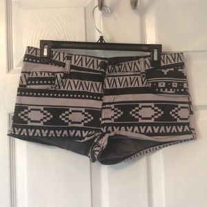 Top Shop Moto Pattern Shorts